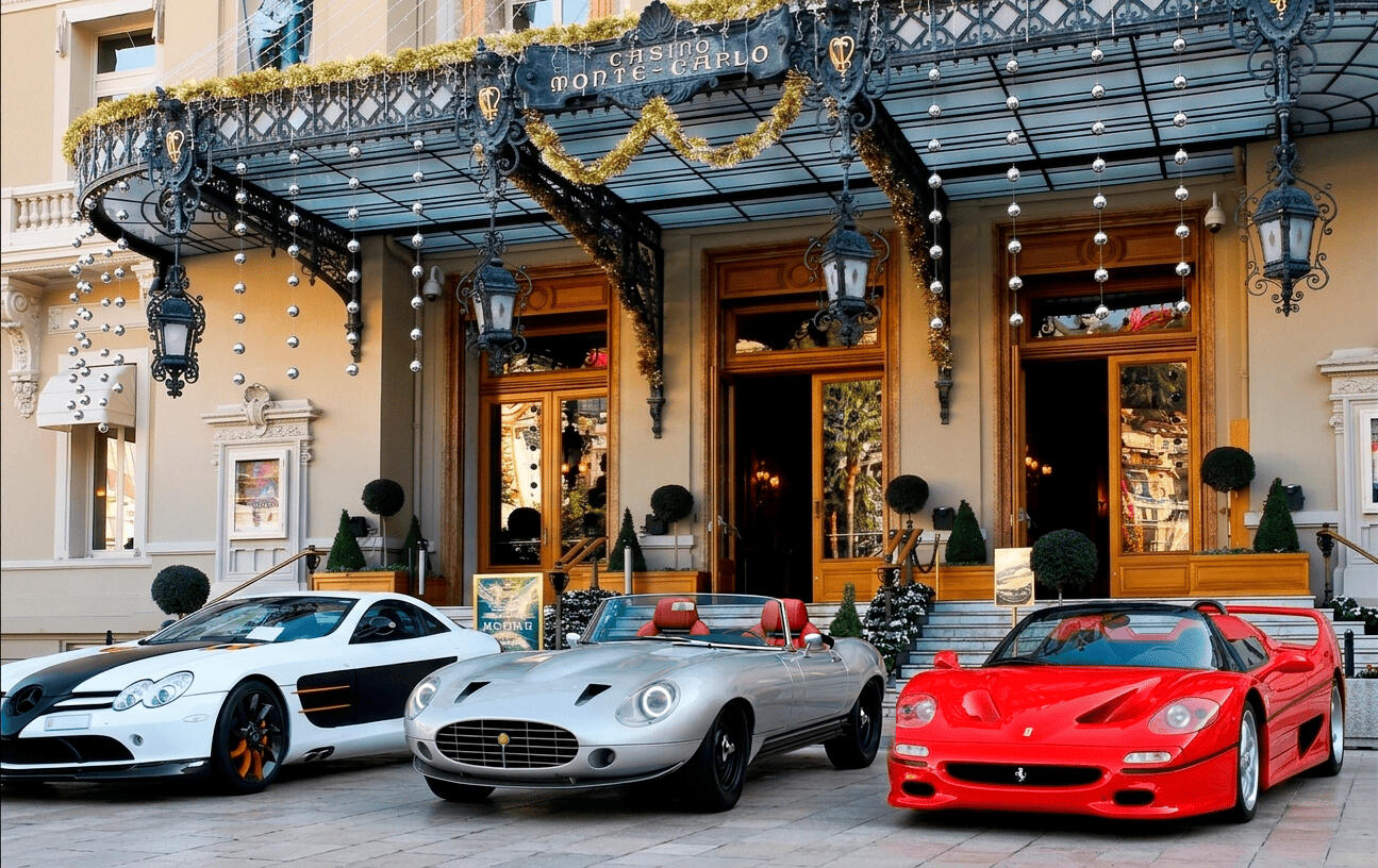 Kalon E-Type in front of Casino de Monte Carlo